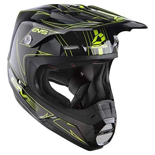 EVS T5 Pinner Helmet Small Black/Hi-Viz Yellow