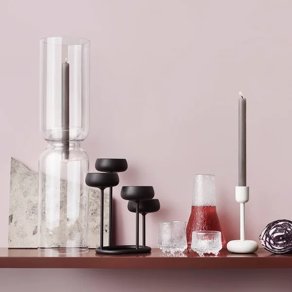 Iittala Nappula Candelabra, Dark Grey