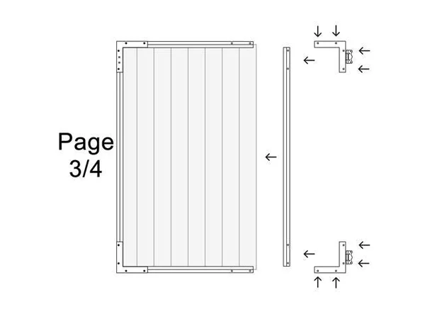 Nuvo Iron Easy-to-Install Arched Gate 8-Board Pro for 47 in. openings