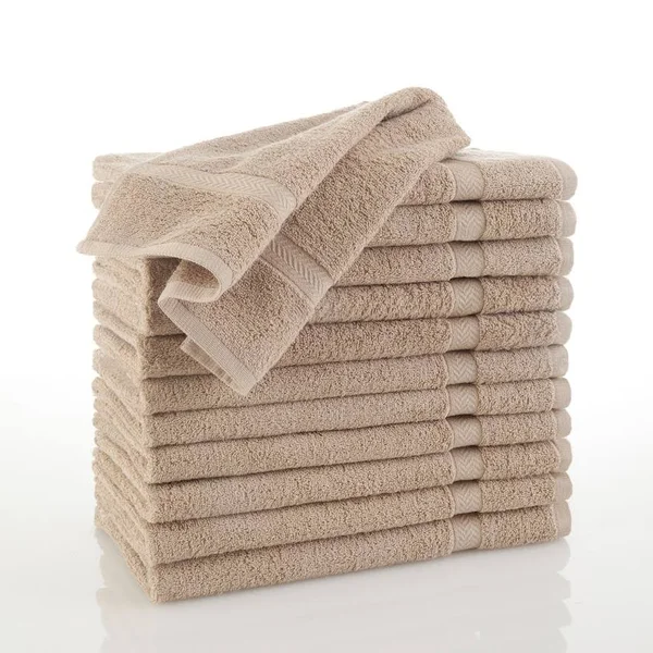 Martex Commercial Hand Towel Set - Khaki - 12 pack