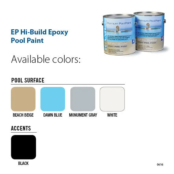 Ramuc EP Hi Build Epoxy Swimming Pool Paint - 2 Gallon Kit - White