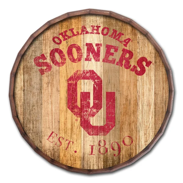 Oklahoma Sooners Established Date 24x22 Barrel Top