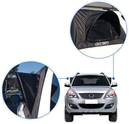 EasyGoProducts EGP-Auto-003-D Roadtripper –SUV Tent – Works as Vent - Bug Guard and Sun Screen Canopy-Car Camping Accessory (2 Pa