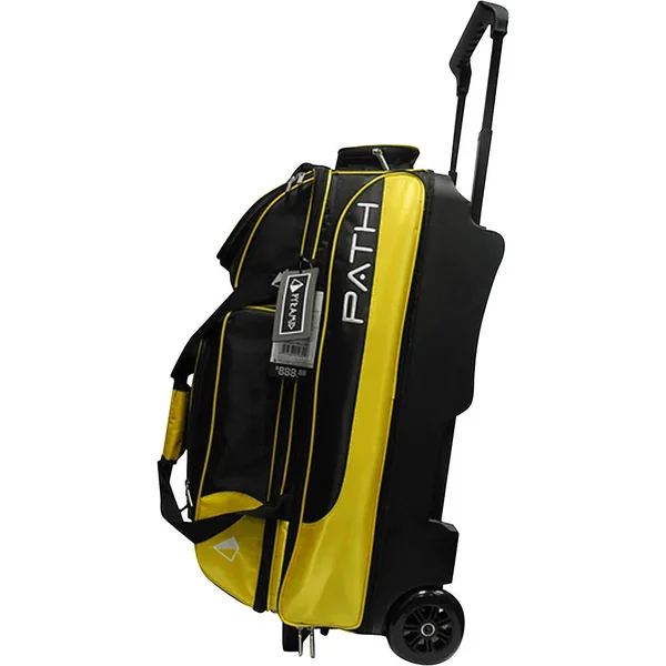 Pyramid Path Premium Deluxe Triple Roller Bowling Bag - Gold