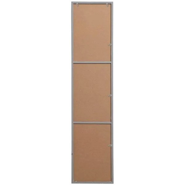 Elegant Decor Metal Frame Rectangle Mirror 14 inch x 60 inch in Grey