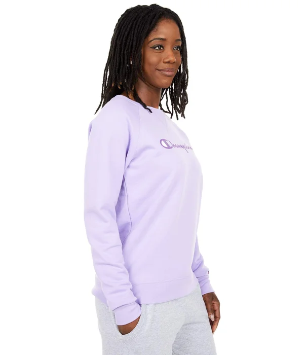 Champion Women's Powerblend Crew - Screen Print Script