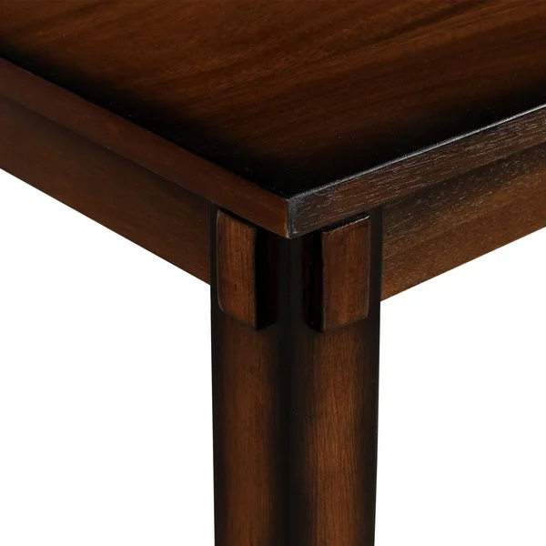 Brown 5-Piece Wooden Dining Room Set