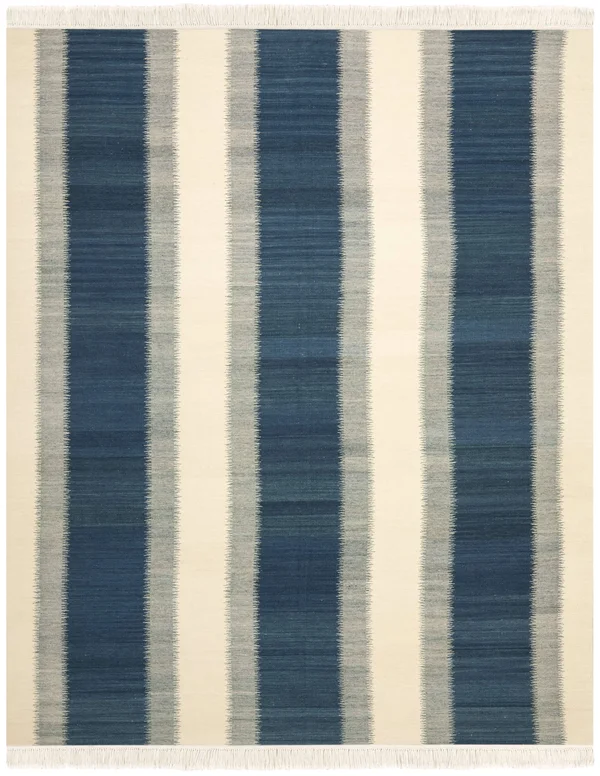 Safavieh Kilim NVK213A Blue - Ivory 8& x 10& Area Rug