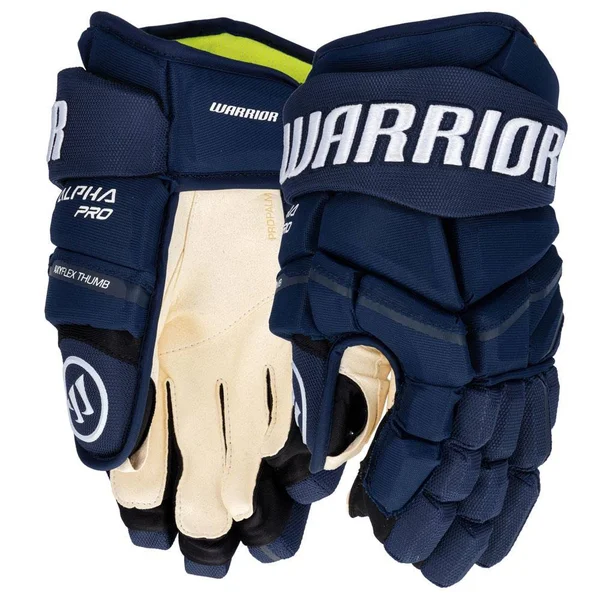 Warrior Alpha Pro Hockey Gloves - Senior - Navy - 14.0x22
