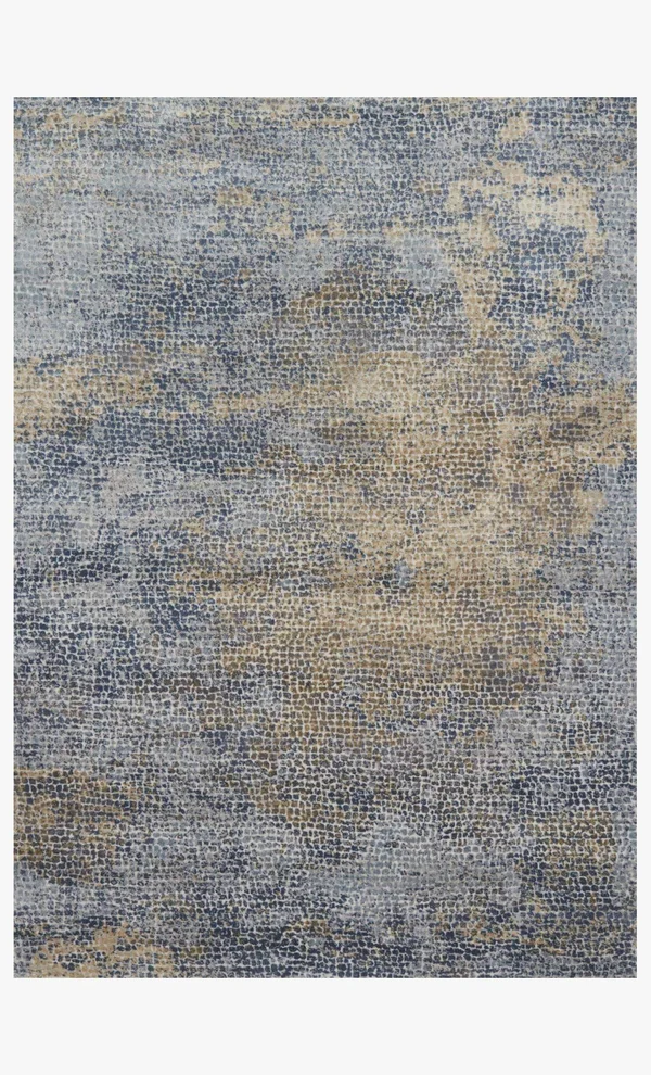 Loloi Patina PJ-05 7&10x22 Round Ocean - Gold Rug