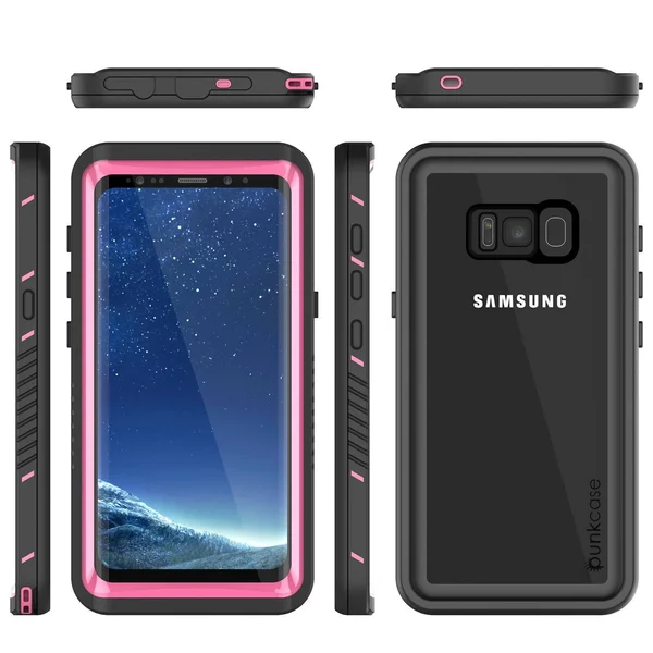 Punkcase Galaxy S8 Waterproof Case - Punkcase Extreme Series Slim Fit IP68 Certified Shockproof Snowproof Dirproof Armor Cover W