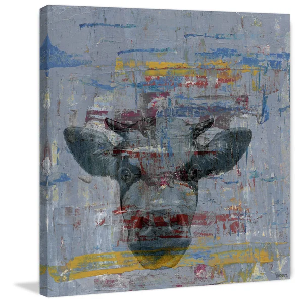 Hey You Painting Print on Wrapped Canvas - Size: 40 x 40