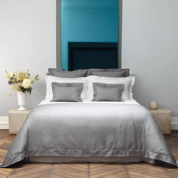 Yves Delorme Triomphe Pillowcase - King - Platine