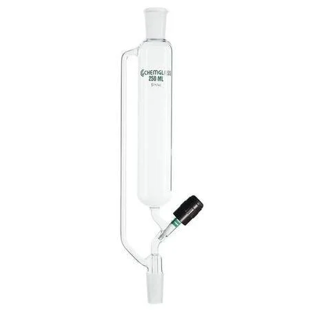 Chemglass - CG-1704-12 - Funnel, Addition, 60ml, 14/20 JT, PTFE Valve