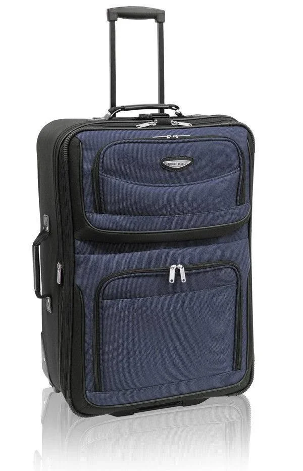 Traveler&s Choice Travel Select Amsterdam 4-Piece Expandable Luggage Set - Navy/Black