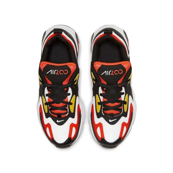 Nike Boys Air Max 200 Shoes Black/Chrome Yellow/White Size 04.0