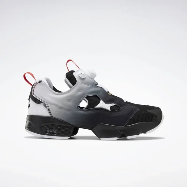 Reebok Unisex Instapump Fury OG NM Shoes in Black/White/Radiant Red Size M 5 - W 6.5 - Retro Running Shoes