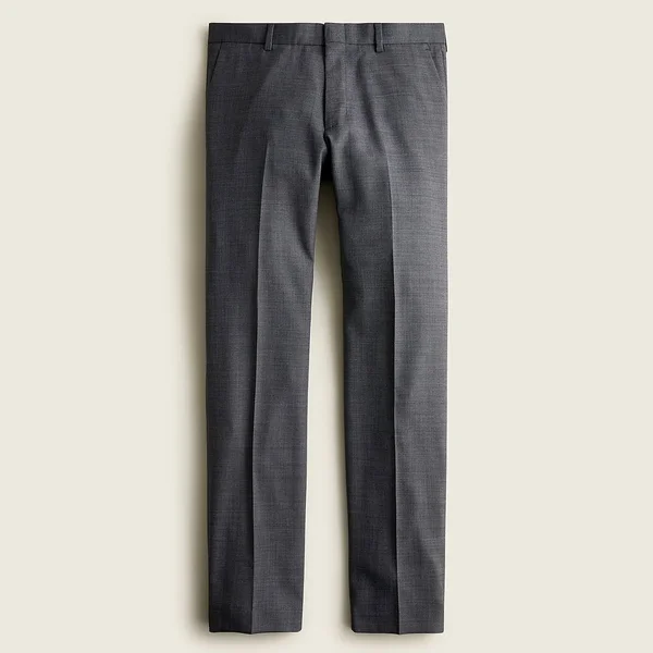 J.Crew Mens Ludlow Essential Slim-Fit Pant in Stretch Four-Season Wool (Size 34x34)