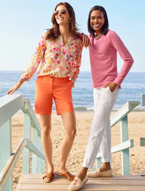 Petite - Relaxed Chinos Pants - Indigo - 4 Talbots