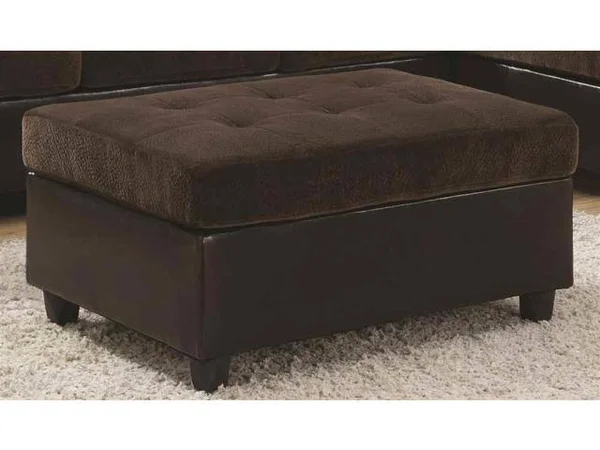 Coaster 505646 Mallory Chocolate Ottoman