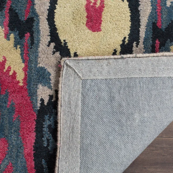 Safavieh 9& x 12& Ikat IKT466A Beige, Blue Rug