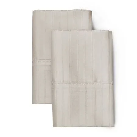 Welhome Bone Luxury Damask Stripe Sheet Set