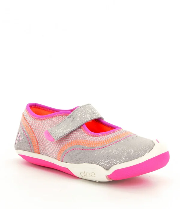 PLAE Emme Kids& Sneaker - Silver/Pink, 9