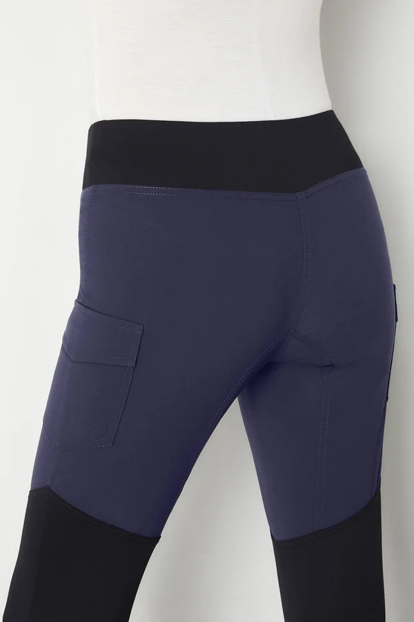 Contrast Panel Legging - Anatomie Navy with Black, Xs