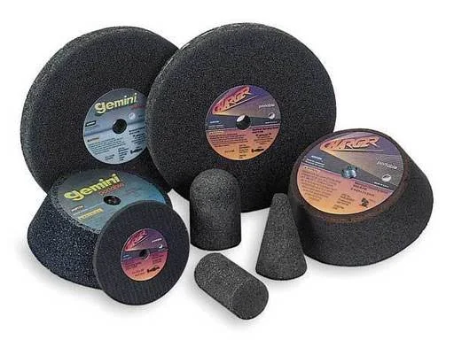 Gemini Grinding Wheel - T1, 3x3/8x3/8, AO, 24G, Blk Norton 66243522415x22