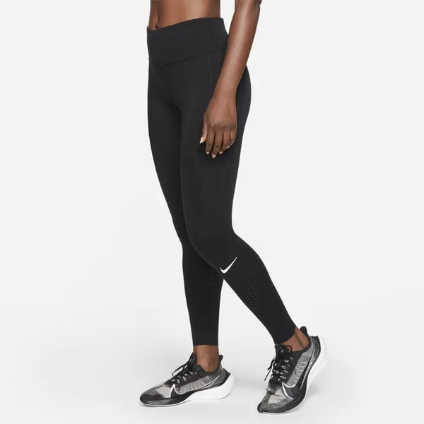 Nike Epic Lux Flash Tights - Black/Reflective Silver - Size Xs