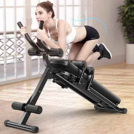 Youloveit Abdominal Trainer Fitness Abdominal Exercise Equipment Weight Bench AB Core Cruncher Sit Up Bench Home Gym Lifting Tra