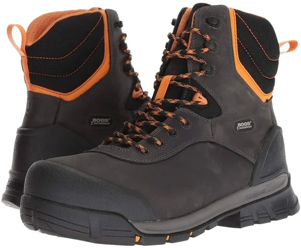 Bogs Men's Bedrock 8 inch Comp Toe Insulated Boot - 14 - Black Multi