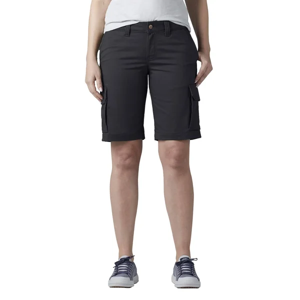 Dickies Women's 11x22 Stretch Cargo Relaxed Fit Shorts