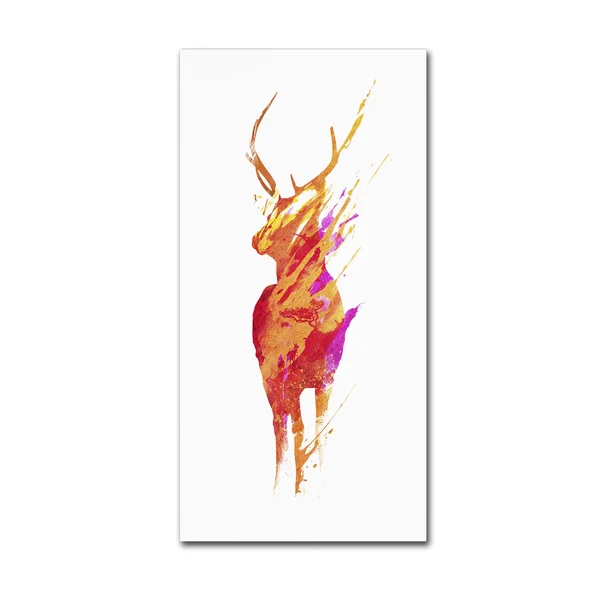 Trademark Fine Art 'On The Road Again' Canvas Art by Robert Farkas - Size: 16x32, Orange