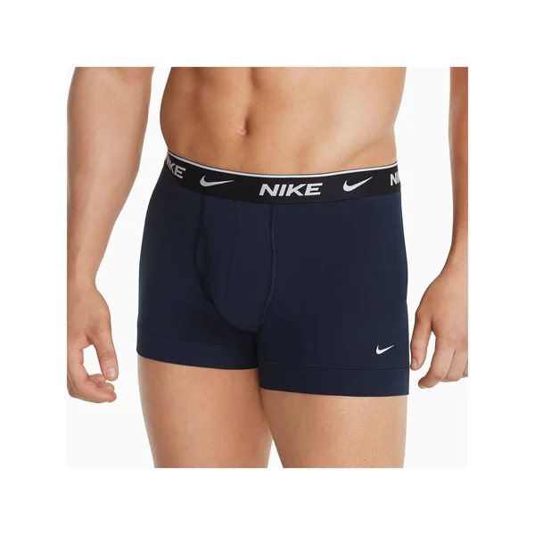 Nike Men's 3-Pack Everyday Stretch Trunk Briefs - Obsidian/Game Royal/Black
