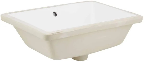 American Imaginations AI-12955 18.25 in. CUPC Rectangle Undermount Sink Set White & Chrome Hardware