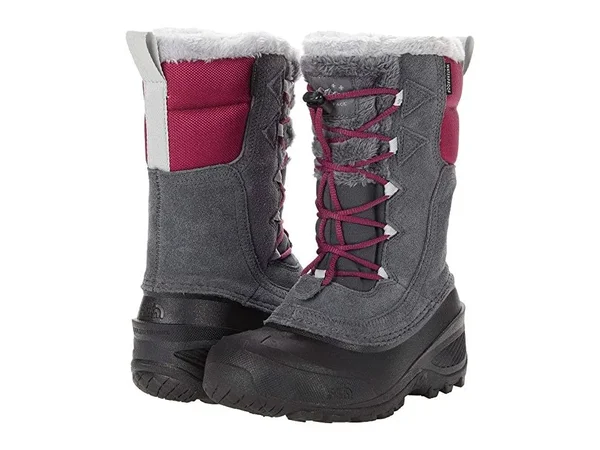 The North Face Youth Shellista Lace IV Boot - 4 - Zinc Grey/Dramatic Plum