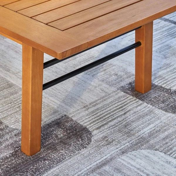Vifah Gloucester Contemporary Patio Wood Sofa Table