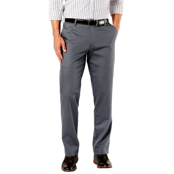 Dockers Men's Straight Fit Signature Lux Cotton Stretch Khaki Pant