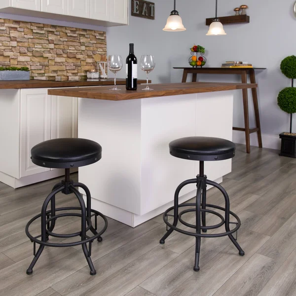 24x22H Black Swivel Lift Stool