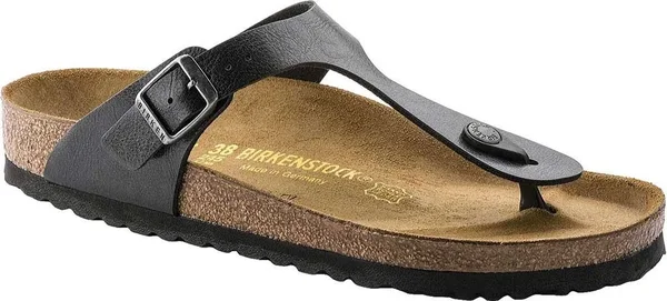 Women's Birkenstock Gizeh Birko-Flor Sandal, Size: 37, Black