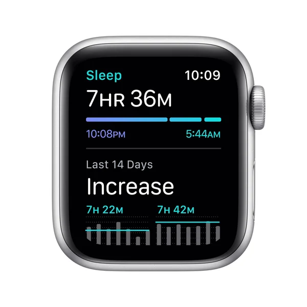 Apple Watch SE - 40mm - GPS - Silver Aluminum Case - White Sports Band