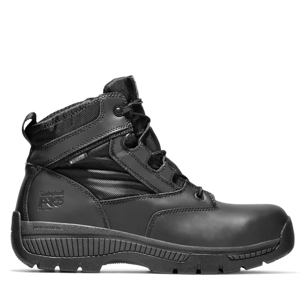 Timberland Pro Men's 6 in. Valor Duty Soft Toe Waterproof Work Boot - Black