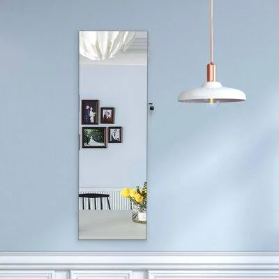 Dzmitriy Jewelry Armoire with Mirror Latitude Run Color: White3