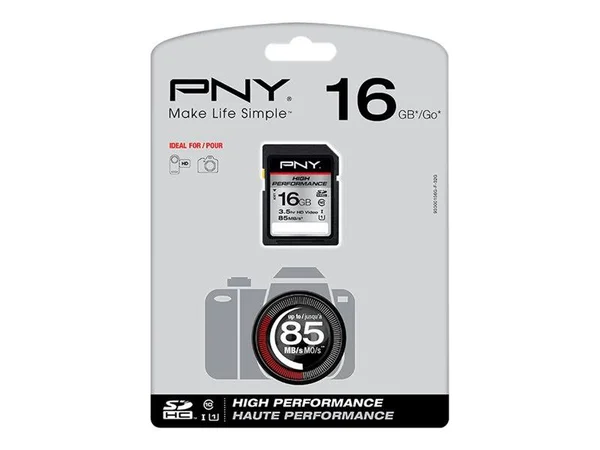 PNY High Performance 16 GB SDHC P-SDHC16GU185-GE