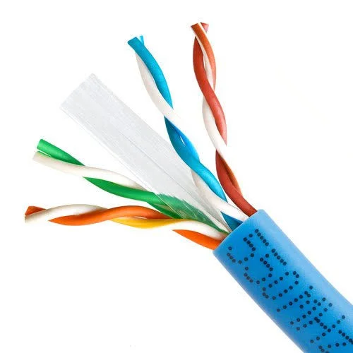 Cmple - Cat6 Bulk 23AWG Ethernet LAN Network Cable - 1000 ft Blue