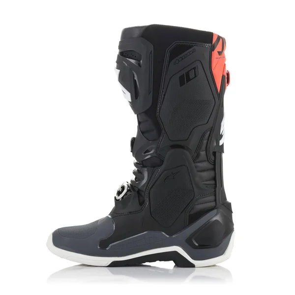 Alpinestars Tech 10 Boots - Black/Gray/Orange - 7
