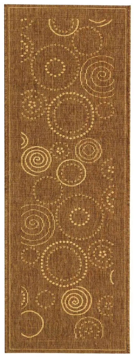 Safavieh Courtyard CY1906-3009 5&3x22 x 7&7x22 Brown - Natural Area Rug