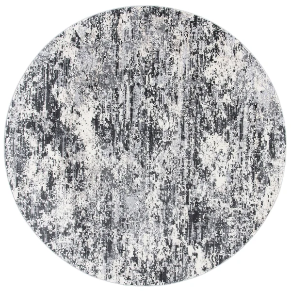 Safavieh Lagoon LGN570F 6&7x22 Round Ivory and Grey Area Rug