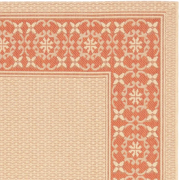Safavieh 4& x 5&-7x22 Courtyard CY6003-14 Cream, Green Rug